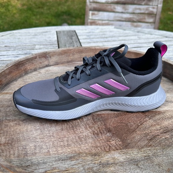 Adidas Runfalcon 2.0 TR Womens 9.5 Gray Pink Trail Shoes FZ3584 - Picture 8 of 11
